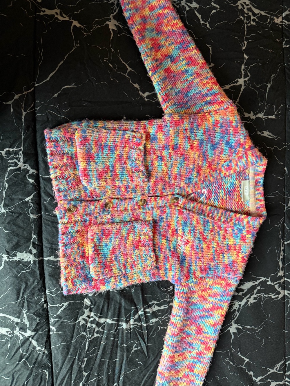 Kith Multicolor Knit Cardigan - Pink, Blue, Orange, Yellow